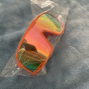 Orange Sunglasses with Reflective Lenses